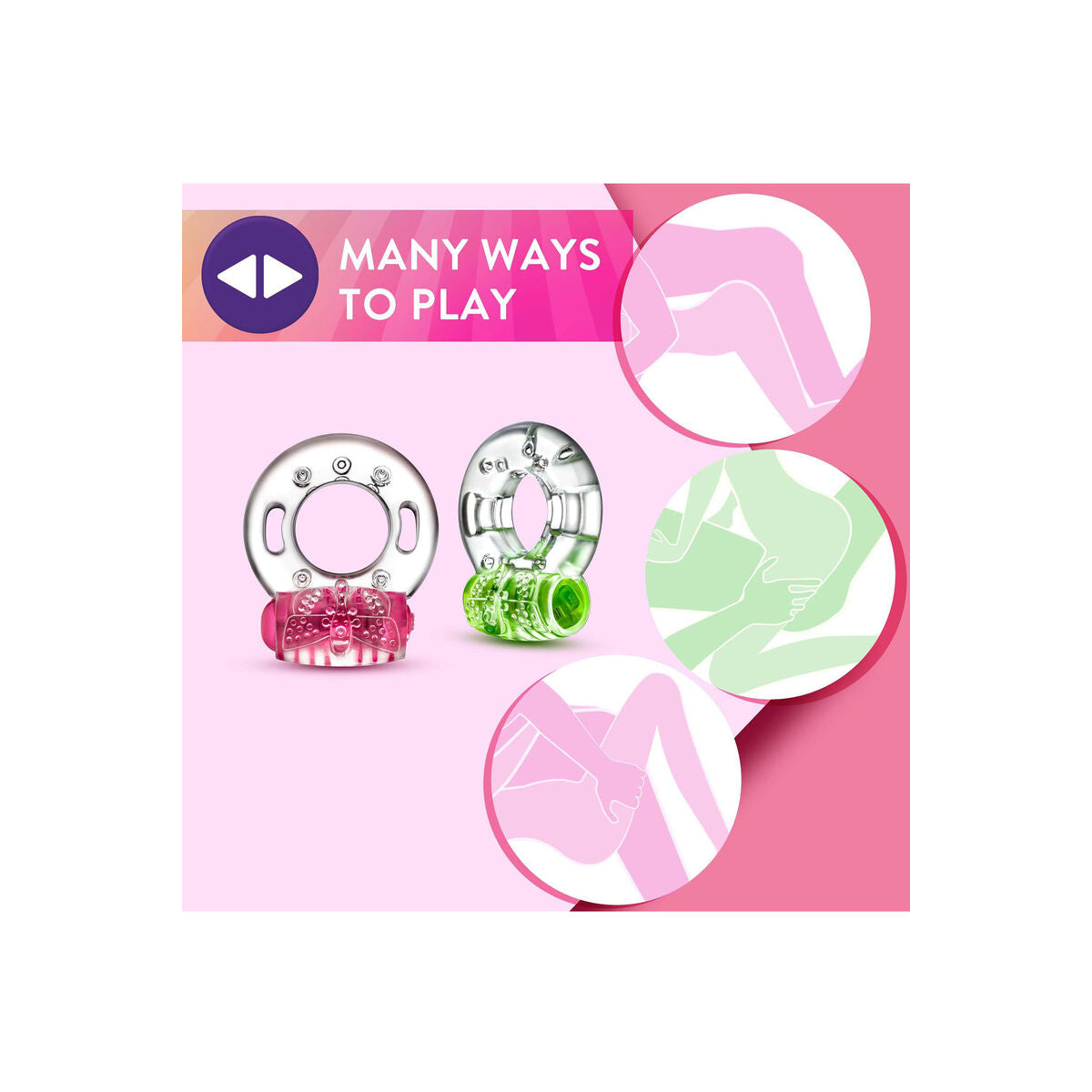 Pachet Inel Penis Blush Play with me Verde, 3, roseregalo.com