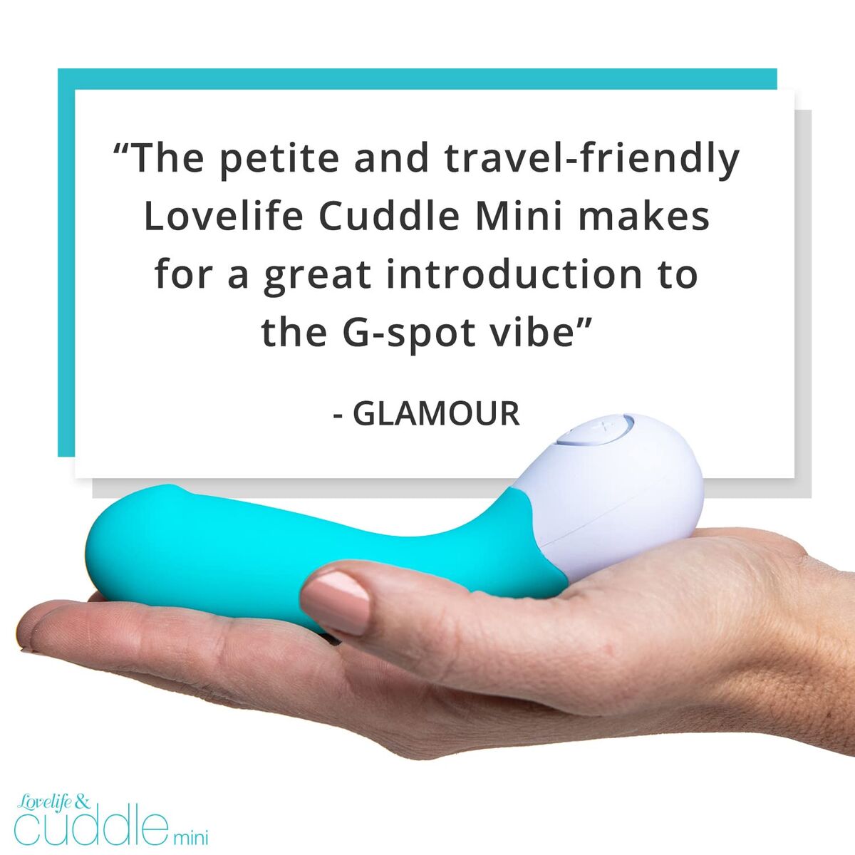 Vibrator zona G Lovelife by OhMiBod Turquoise, 7, roseregalo.com