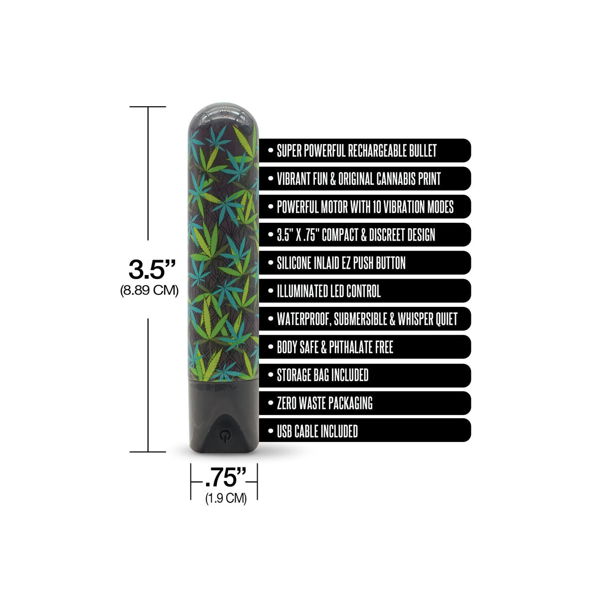 Vibrator Bullet NS Novelties Prints Charming Multicolor, 5, roseregalo.com