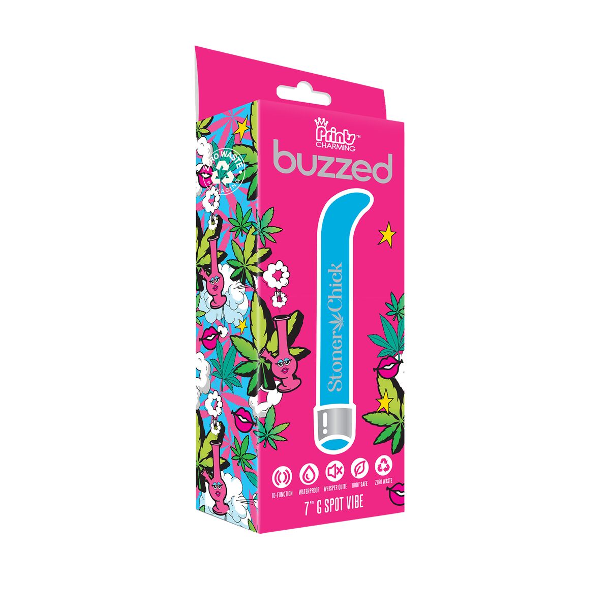 Vibrator zona G NS Novelties Prints Charming Albastru, 6, roseregalo.com