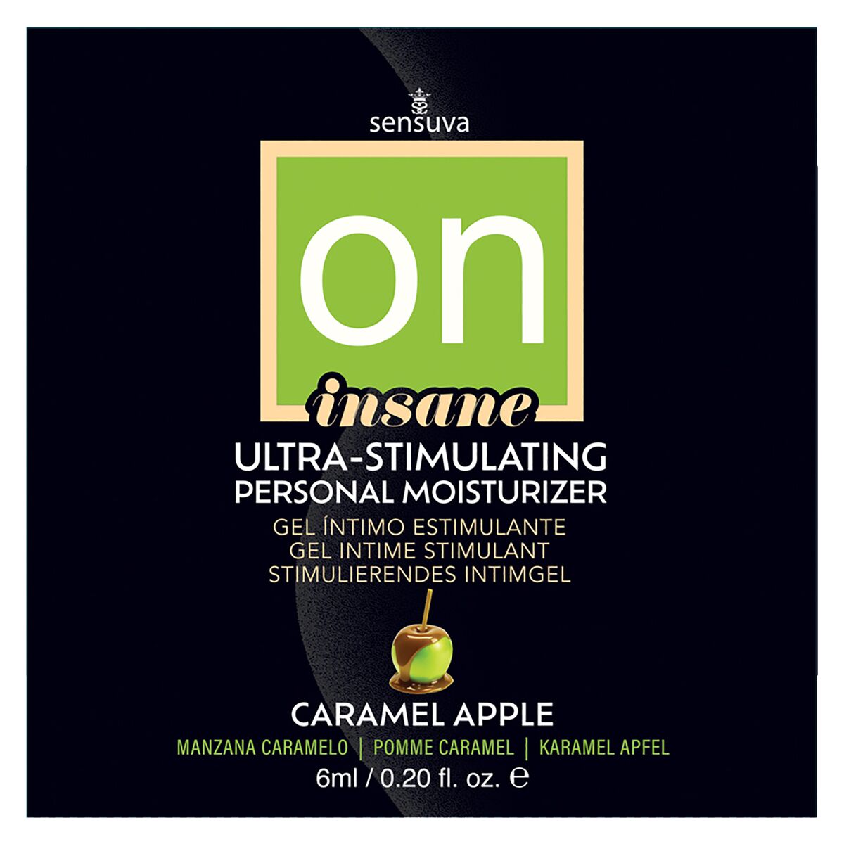 Lubrifiant Sensuva Măr Karamelinė 6 ml, 1, roseregalo.com