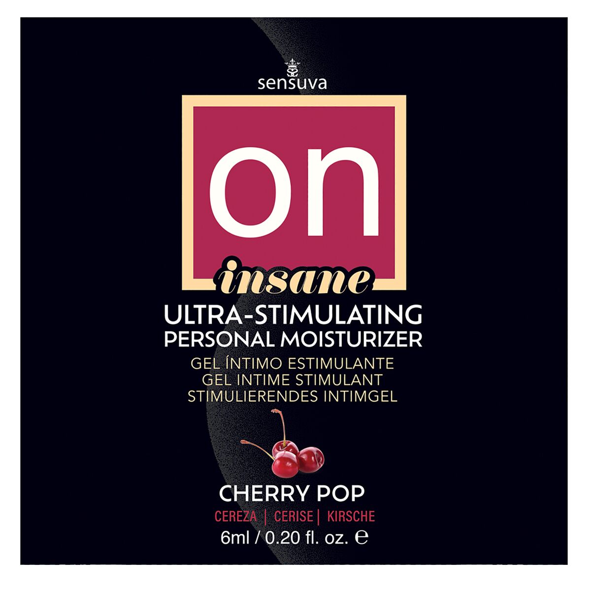 Lubrifiant Sensuva Cireșe 6 ml, 1, roseregalo.com