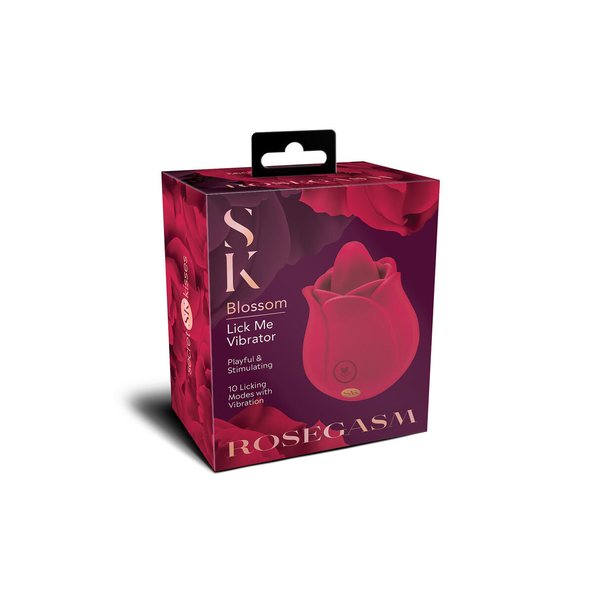 Stimulator clitoris Secret Kisses Roșu, 3, roseregalo.com