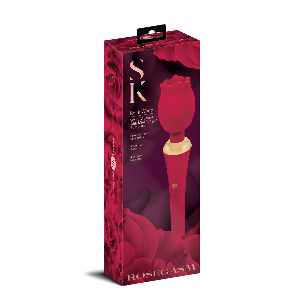 Dispozitiv de Masaj Secret Kisses Roșu, 3, roseregalo.com