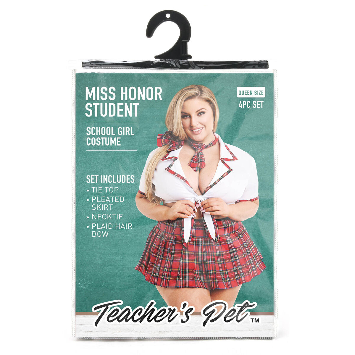 Costum Erotic Teacher’s Pet School Girl Roșu Queen size, 6, roseregalo.com