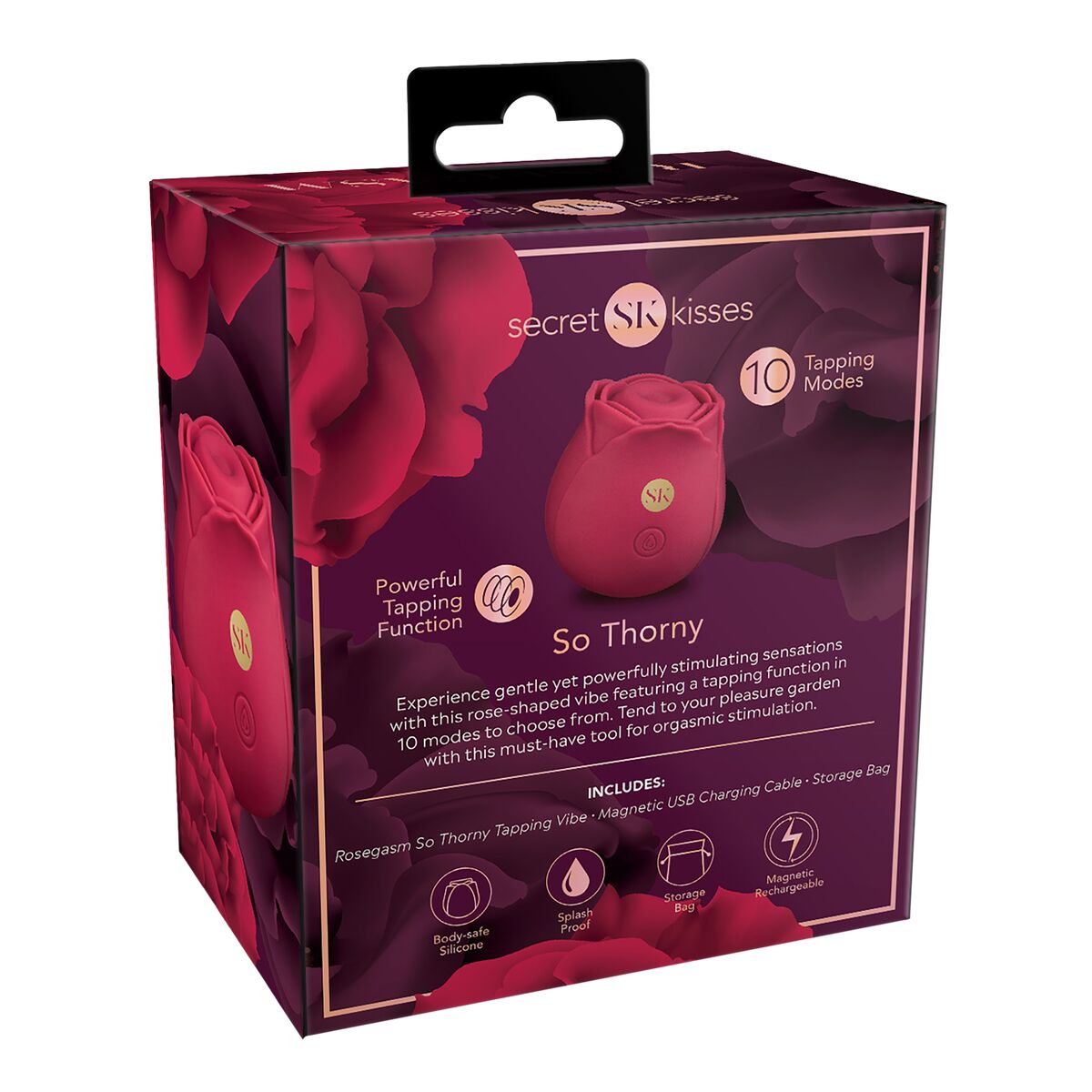 Dispozitiv de Masaj Secret Kisses Roz, 2, roseregalo.com