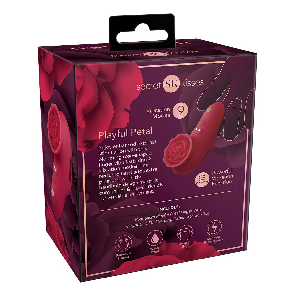 Dispozitiv de Masaj Secret Kisses Roz, 4, roseregalo.com