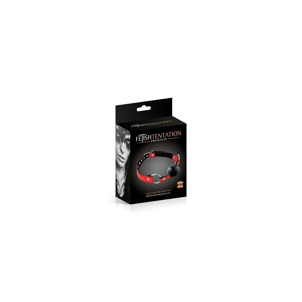 Căluș cu Bilă Fetish Tentation Roșu, 2, roseregalo.com