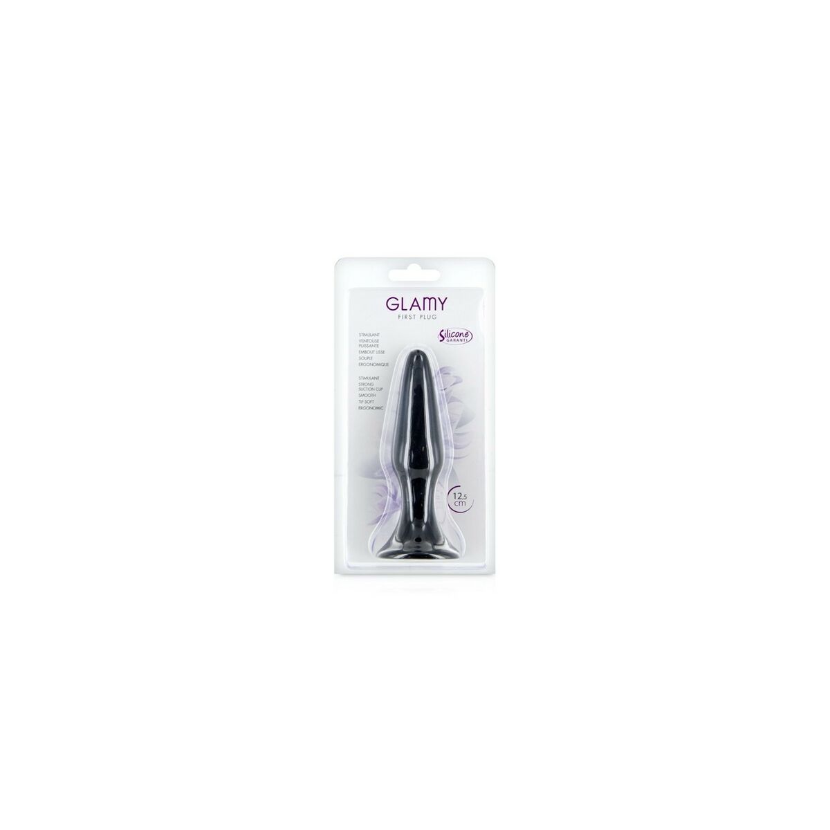 Plug Anal Glamy Negru, 2, roseregalo.com
