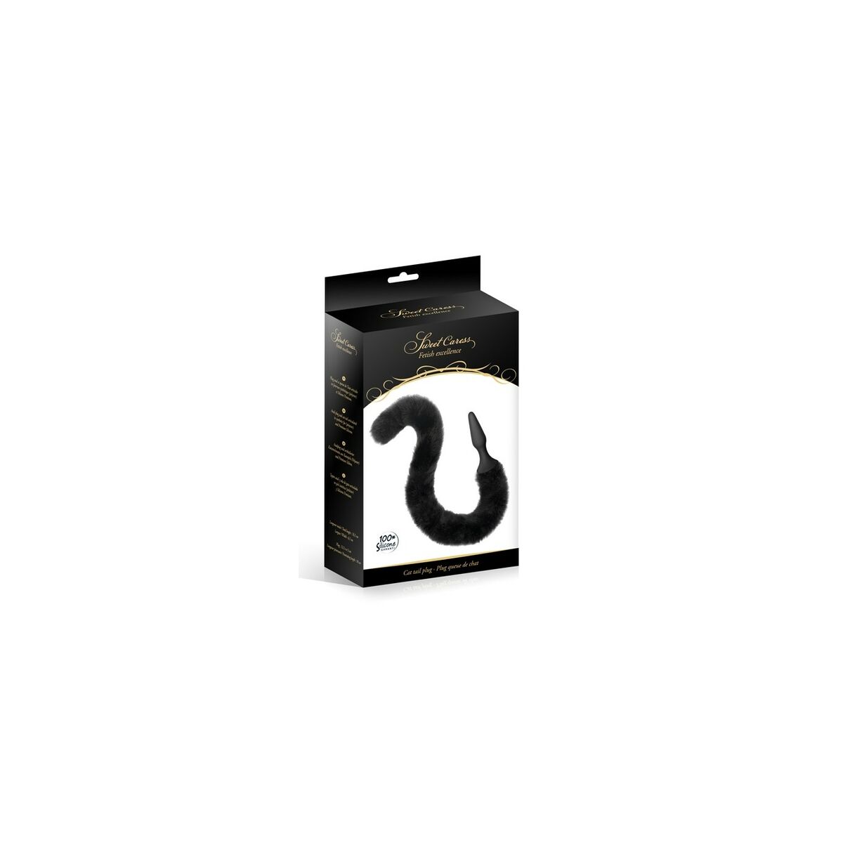 Plug Anal Sweet Caress Negru, 3, roseregalo.com