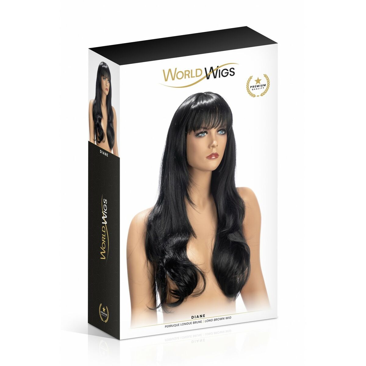 Accesoriu Erotic World Wigs Diane Maro Perucă, 2, roseregalo.com