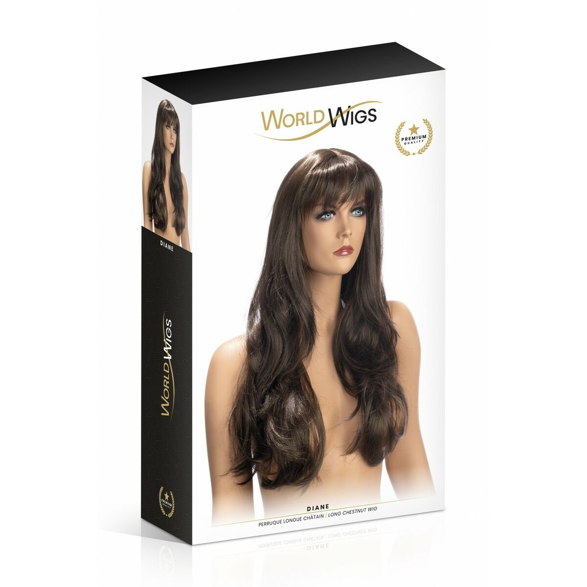 Accesoriu Erotic World Wigs Diane Maro Perucă, 2, roseregalo.com