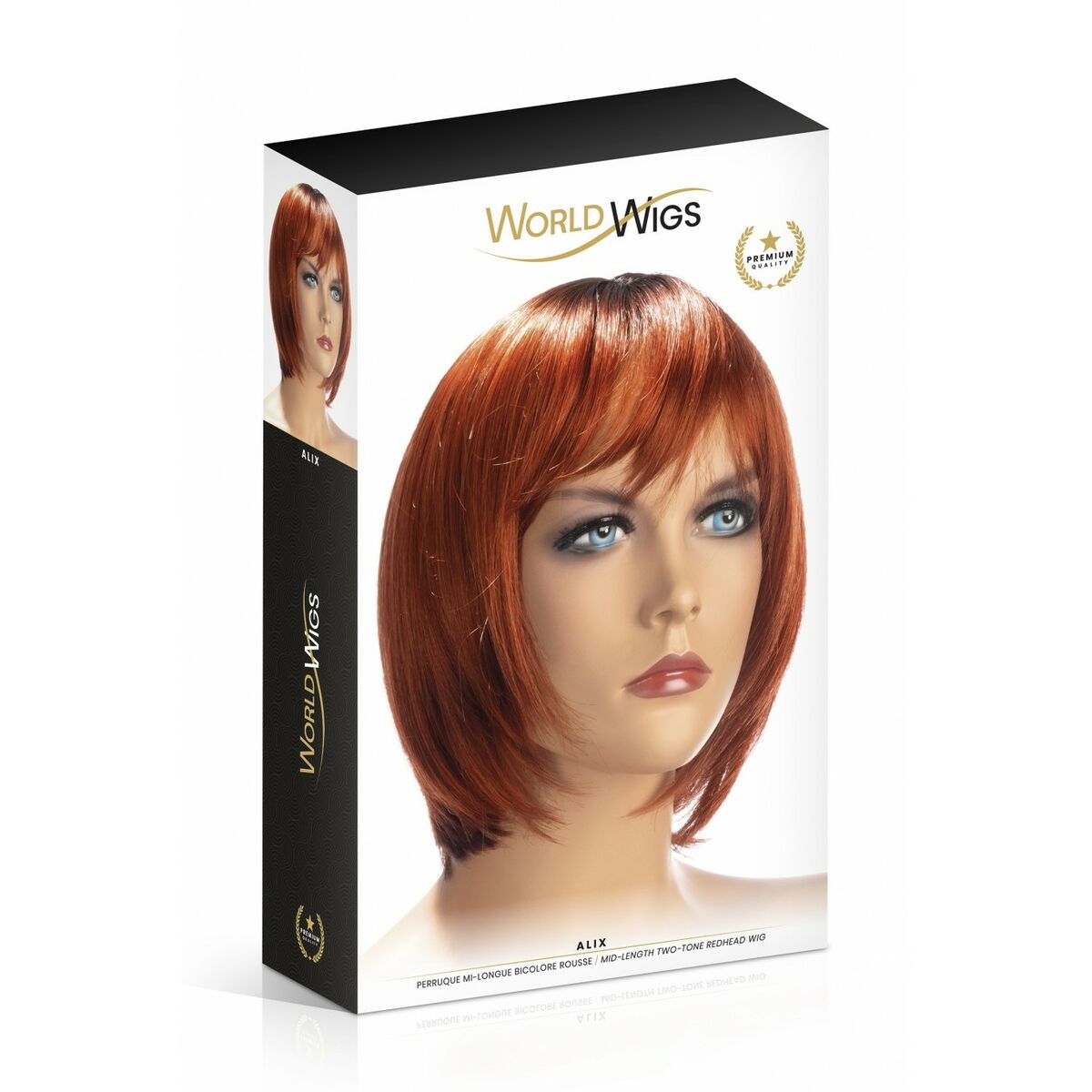 Accesoriu Erotic World Wigs Alix Negru Perucă, 2, roseregalo.com