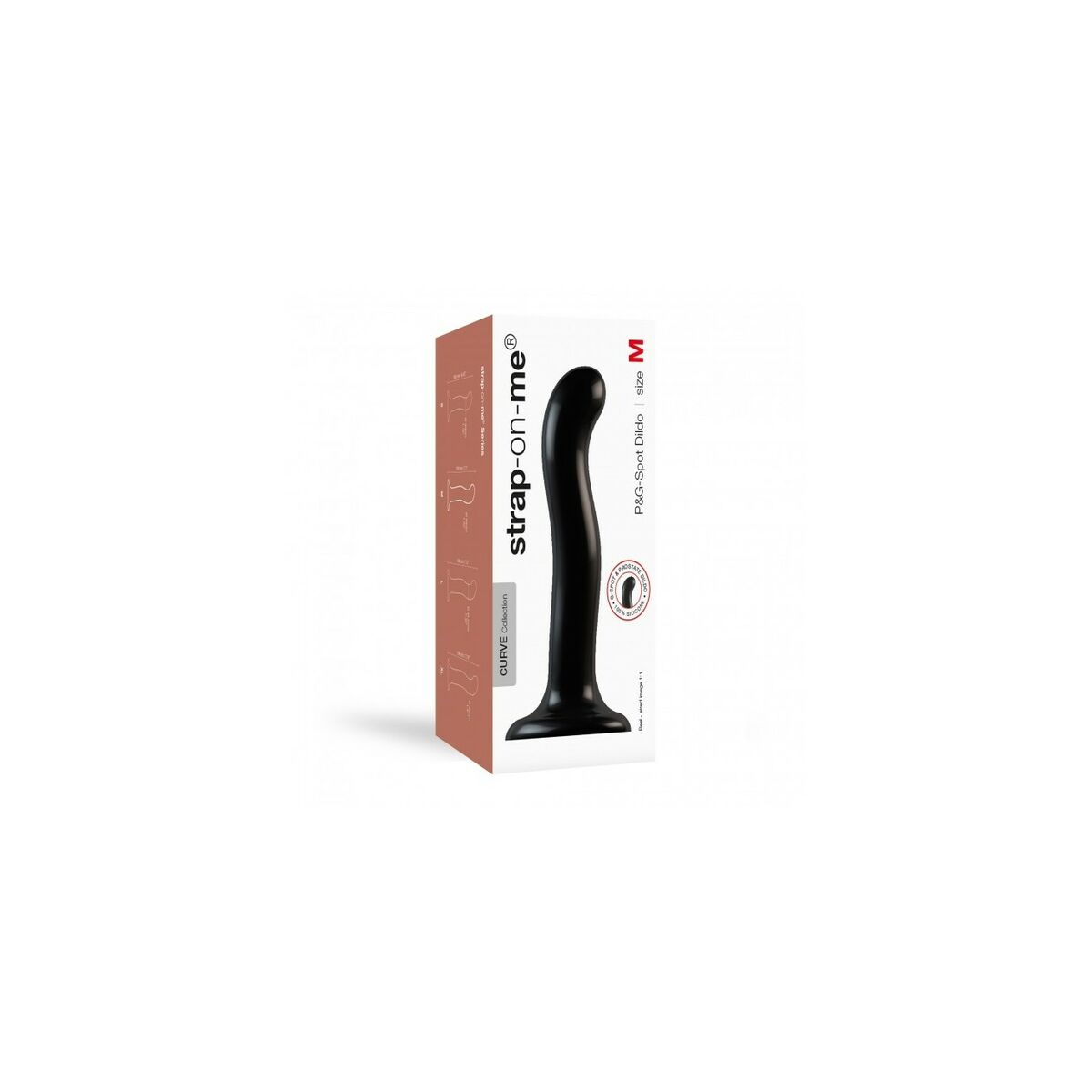 Dildo Strap-on-me POINT STIMULATOR M Negru, 2, roseregalo.com