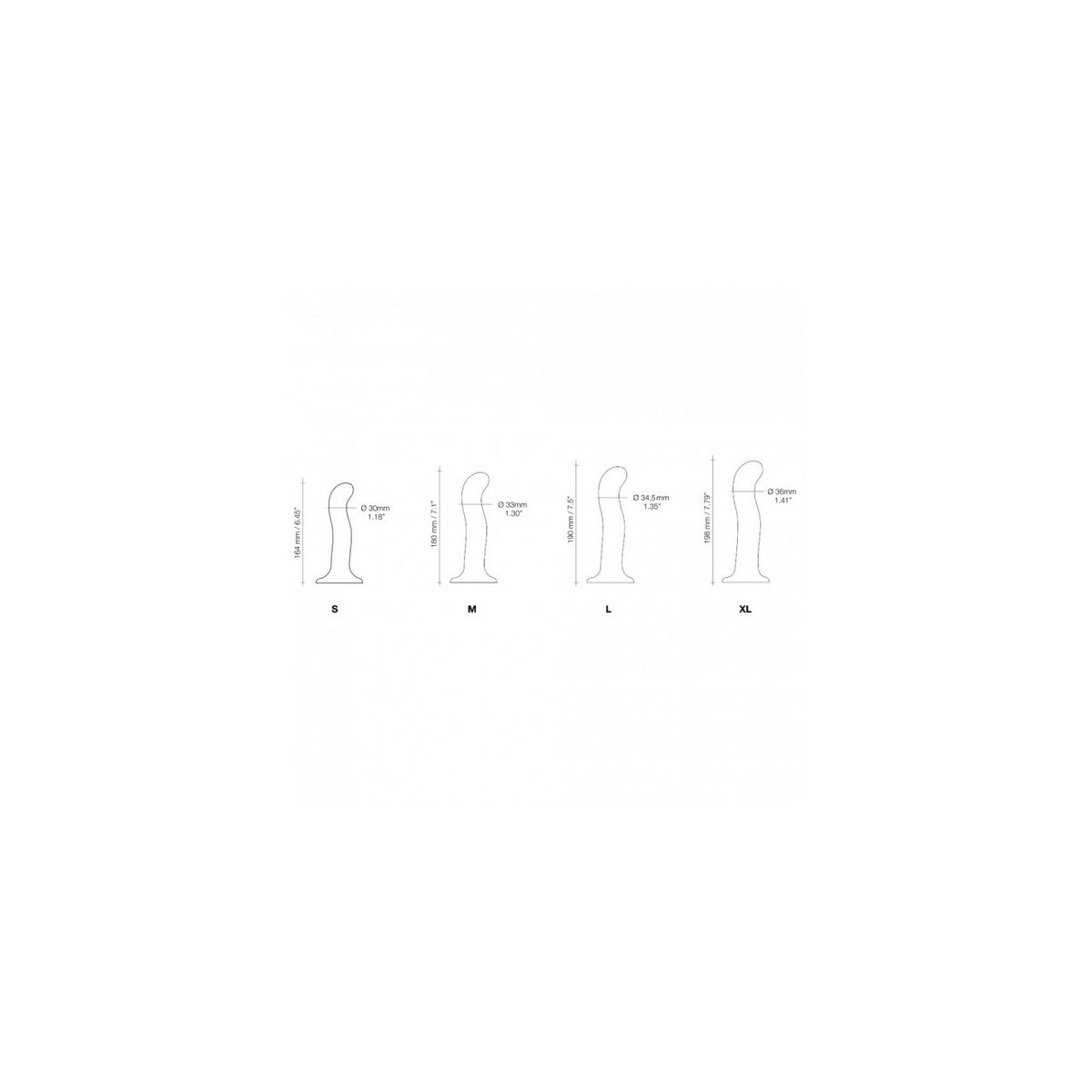 Dildo Strap-on-me POINT STIMULATOR M Negru, 8, roseregalo.com