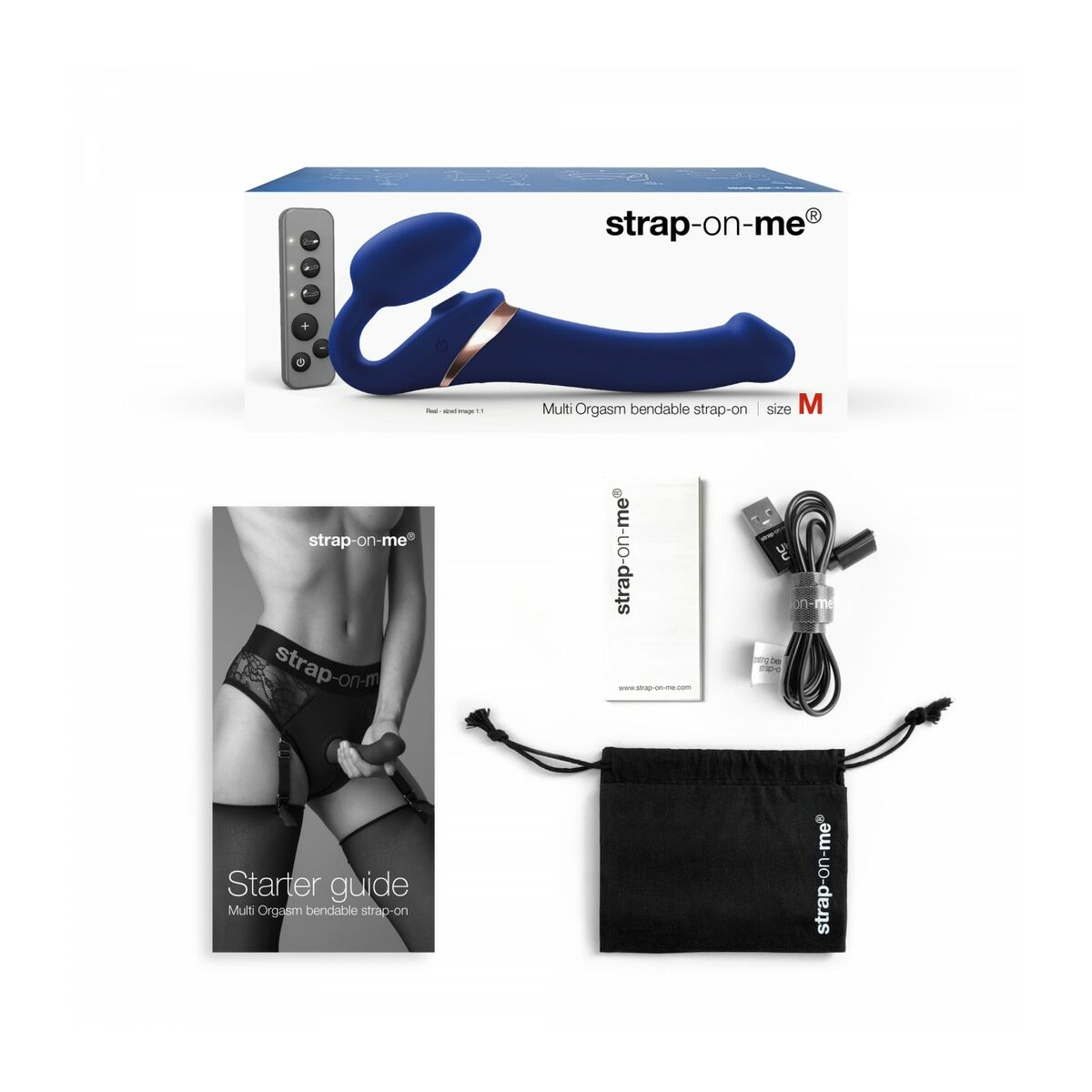 Dildo Strap-on-me 6017395 Albastru, 7, roseregalo.com