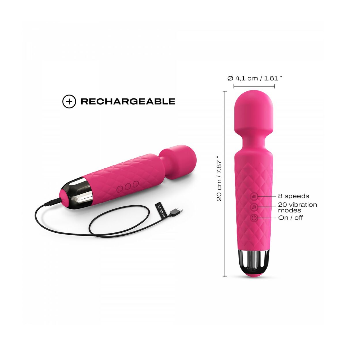 Vibrator Dorcel DOR136-PINK Roz, 3, roseregalo.com