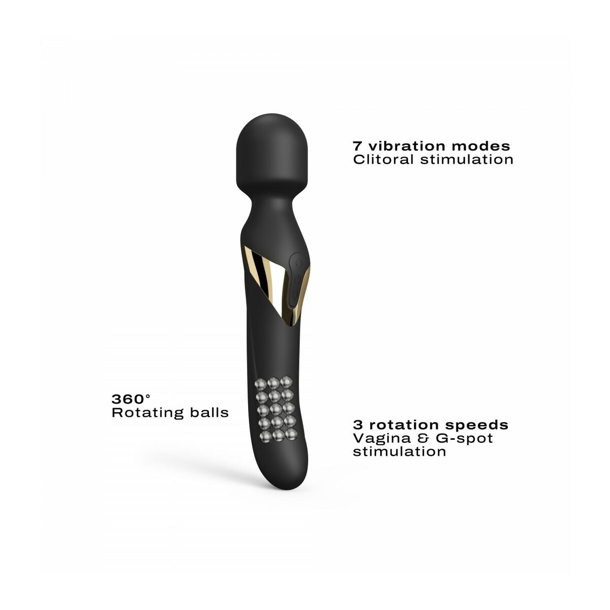 Dispozitiv de Masaj Dorcel DOR167 Negru, 2, roseregalo.com