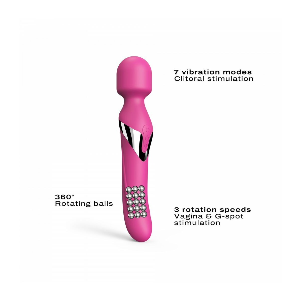 Vibrator Marc Dorcel Dual Orgasms Pink Roz, 4, roseregalo.com