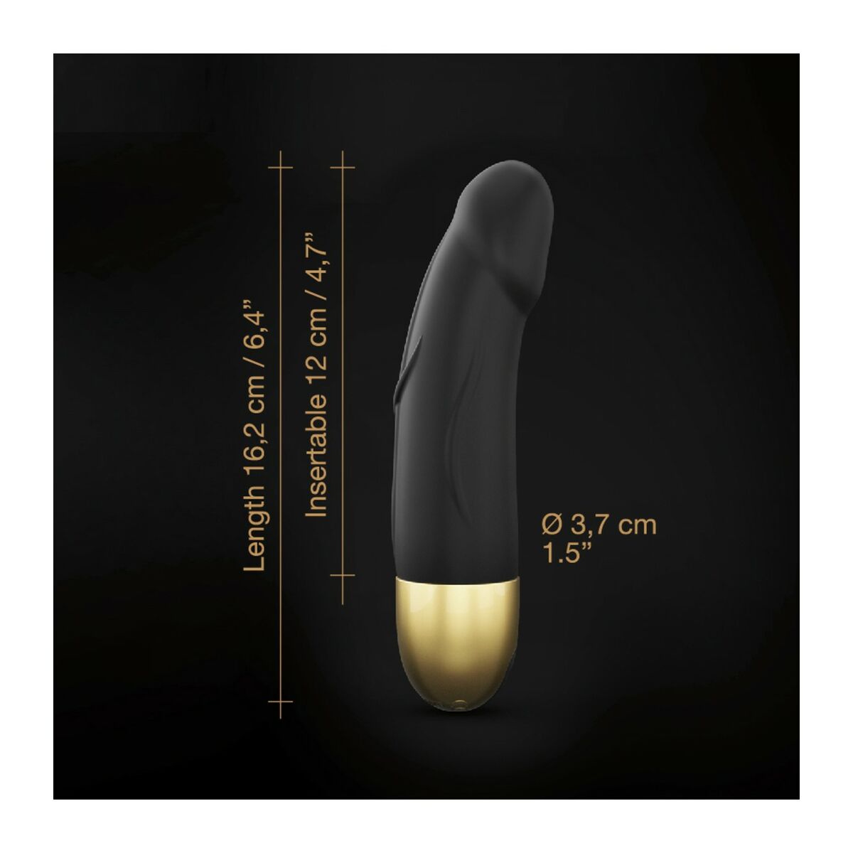 Vibrator Dorcel DOR193-SCHWARZ Negru S, 2, roseregalo.com