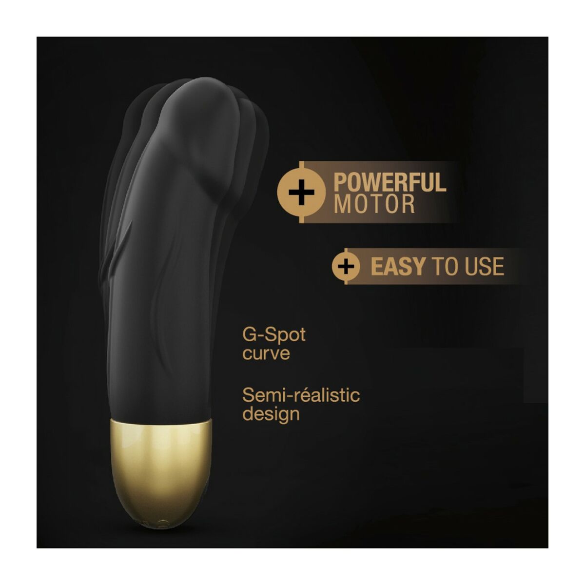 Vibrator Dorcel DOR193-SCHWARZ Negru S, 4, roseregalo.com