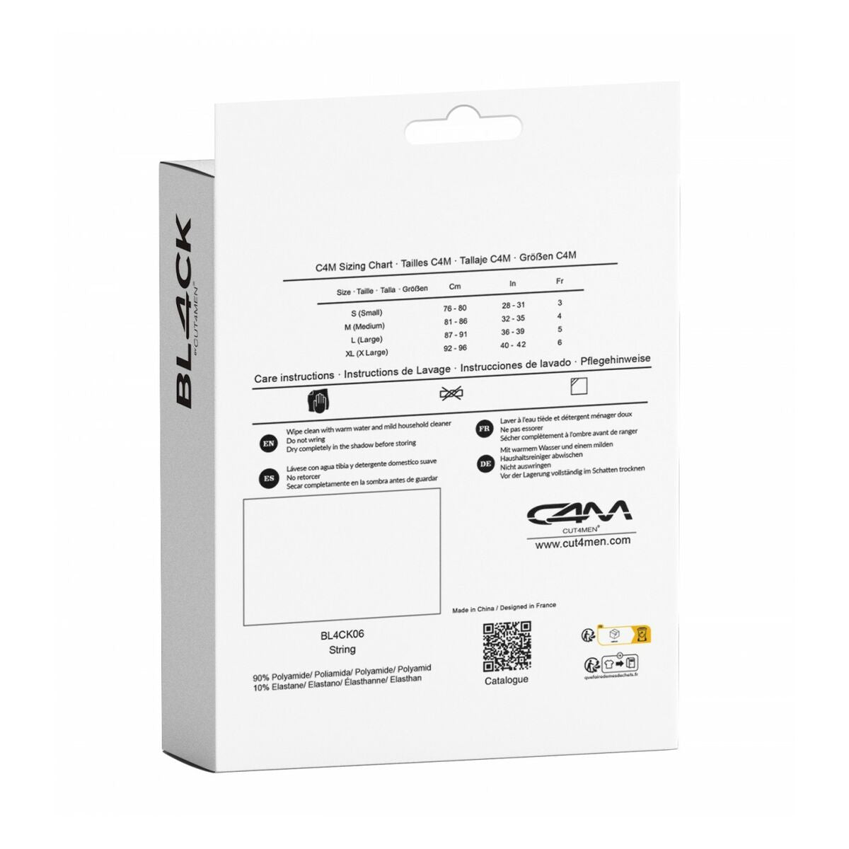 Tanga Cut4men Negru S, 3, roseregalo.com