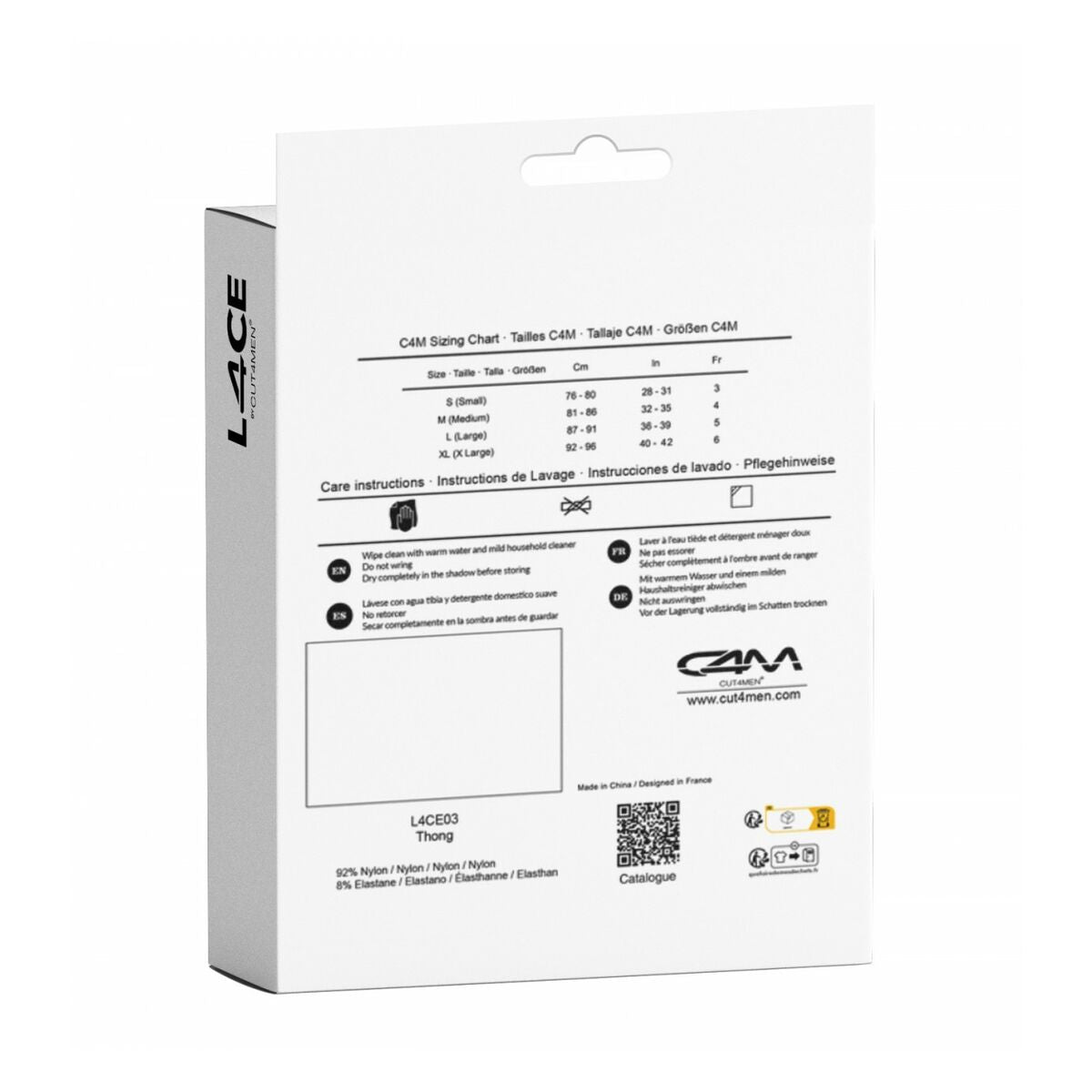 Tanga Cut4men Negru S, 4, roseregalo.com