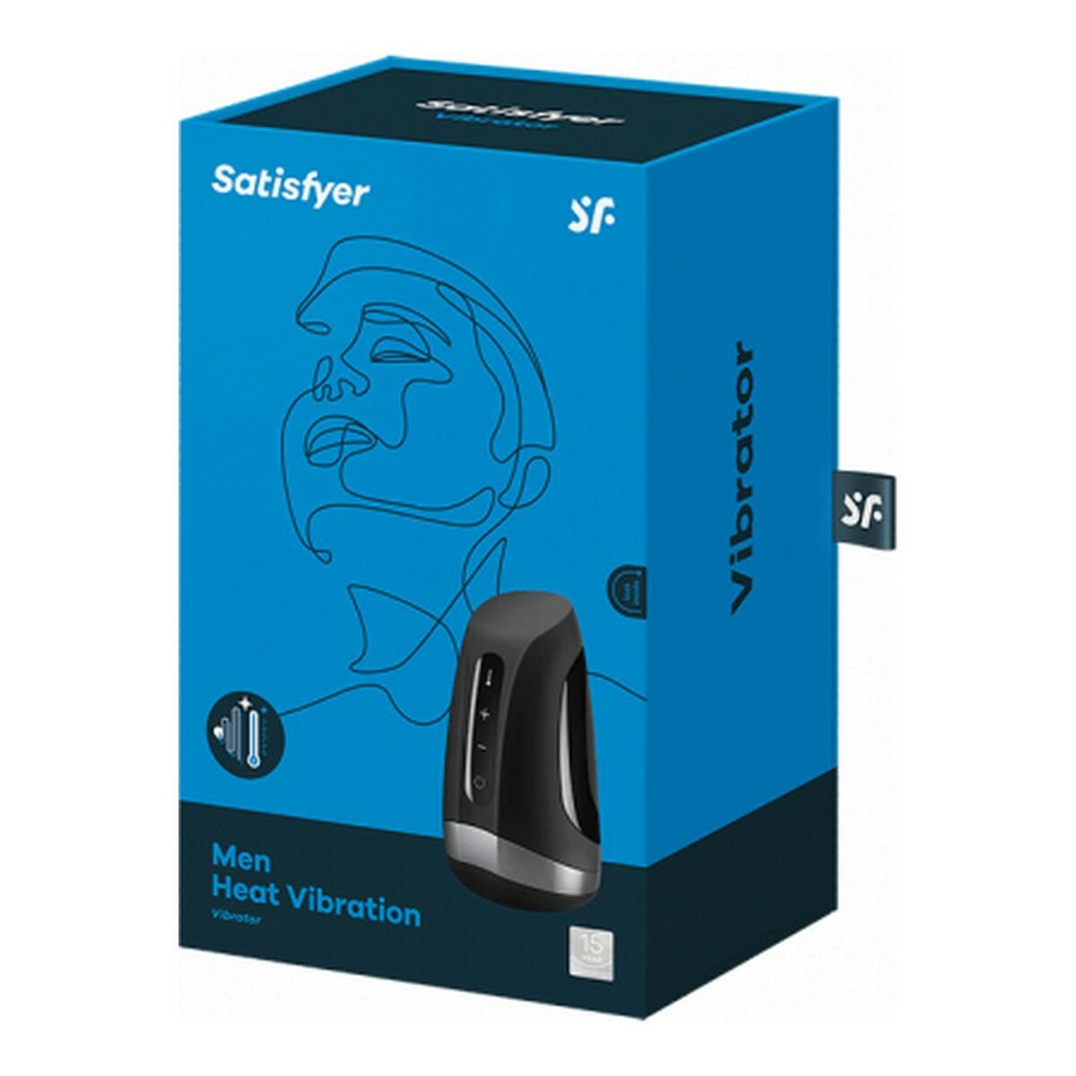 Vibrator clasic Satisfyer Men Heat Negru, 4, roseregalo.com