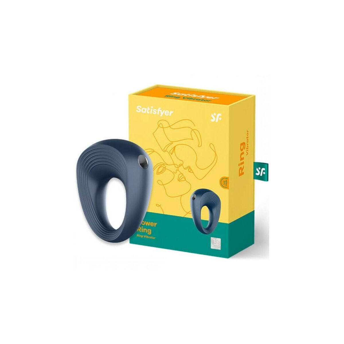 Inel de Penis Vibrant Satisfyer Power Ring Albastru, 2, roseregalo.com