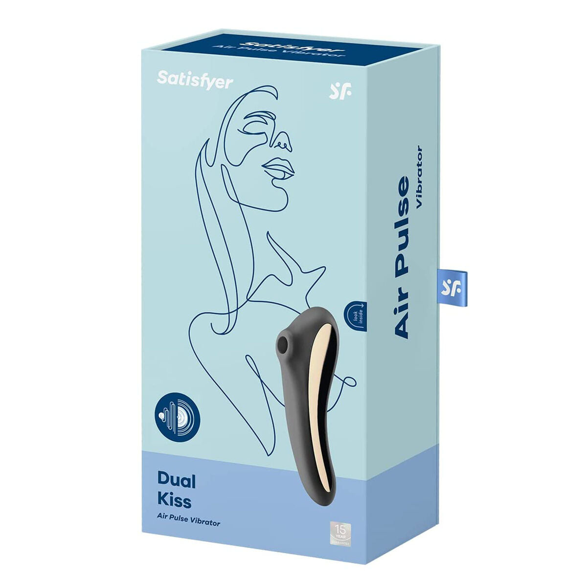 Dispozitiv stimulare clitoris Satisfyer Negru, 2, roseregalo.com