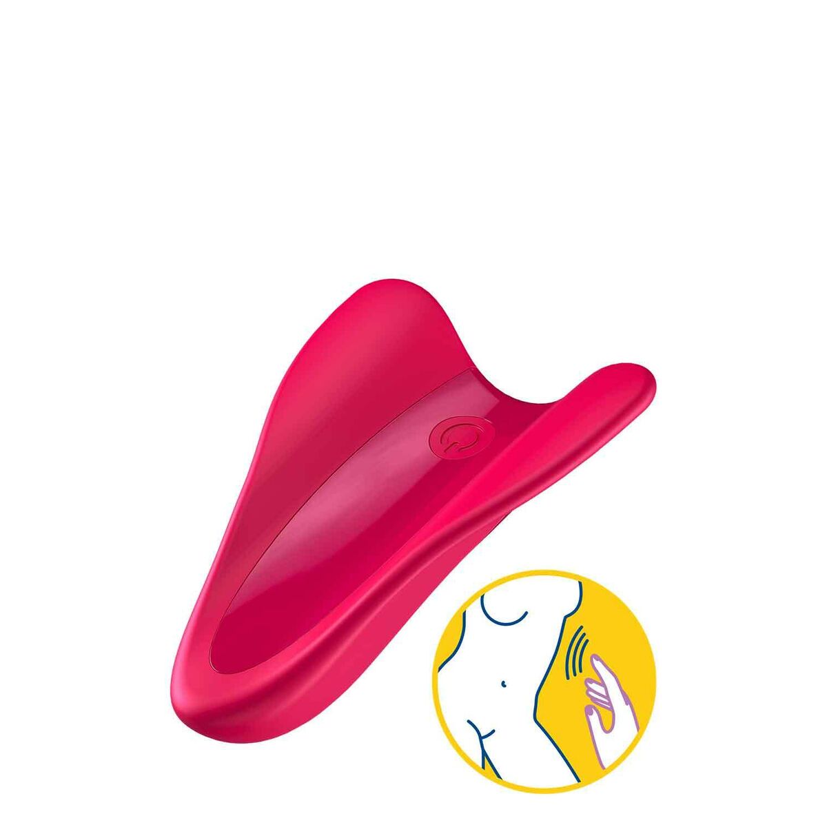 Vibrator High Fly Finger Satisfyer 4004129 Roșu, 9, roseregalo.com