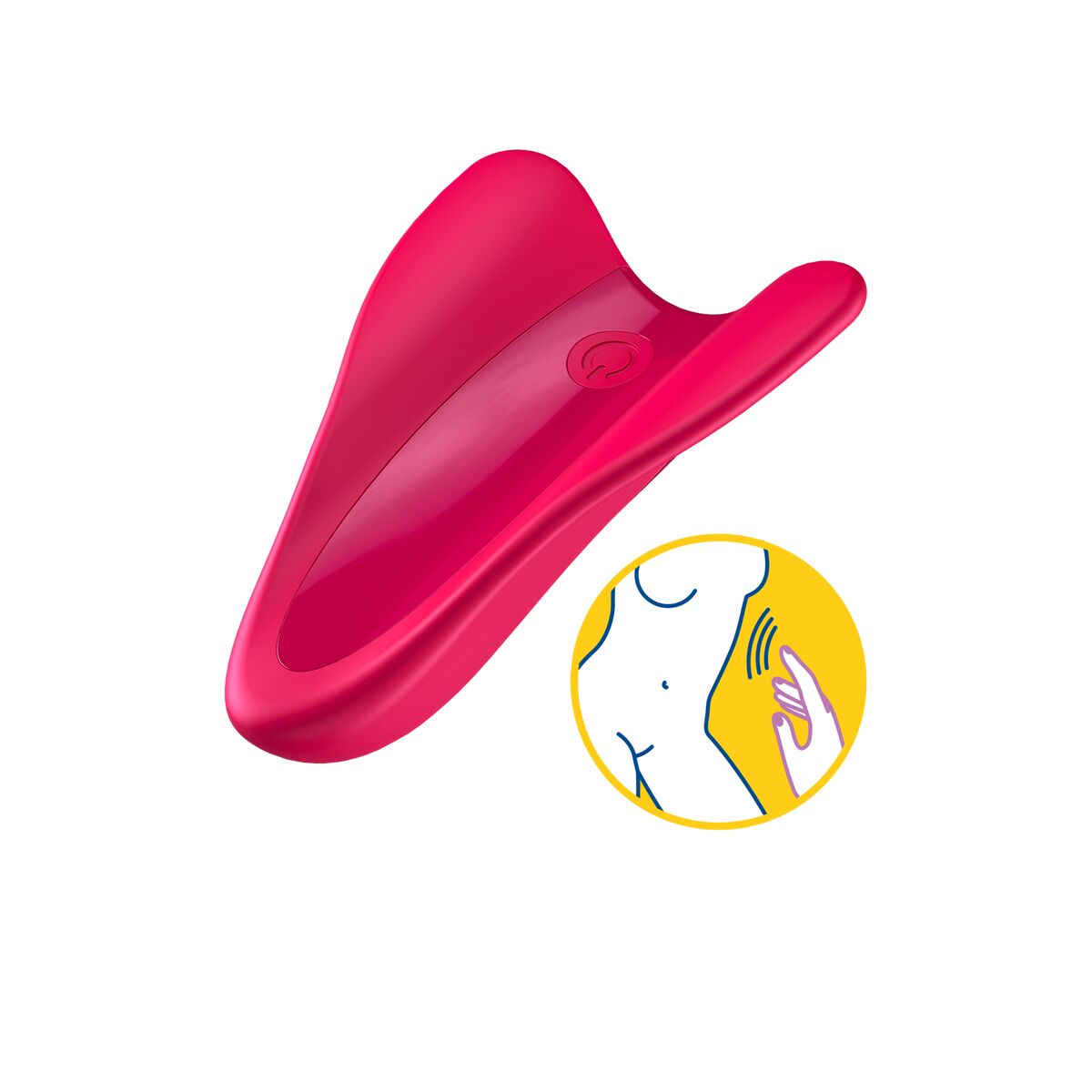 Vibrator High Fly Finger Satisfyer 4004129 Roșu, 10, roseregalo.com
