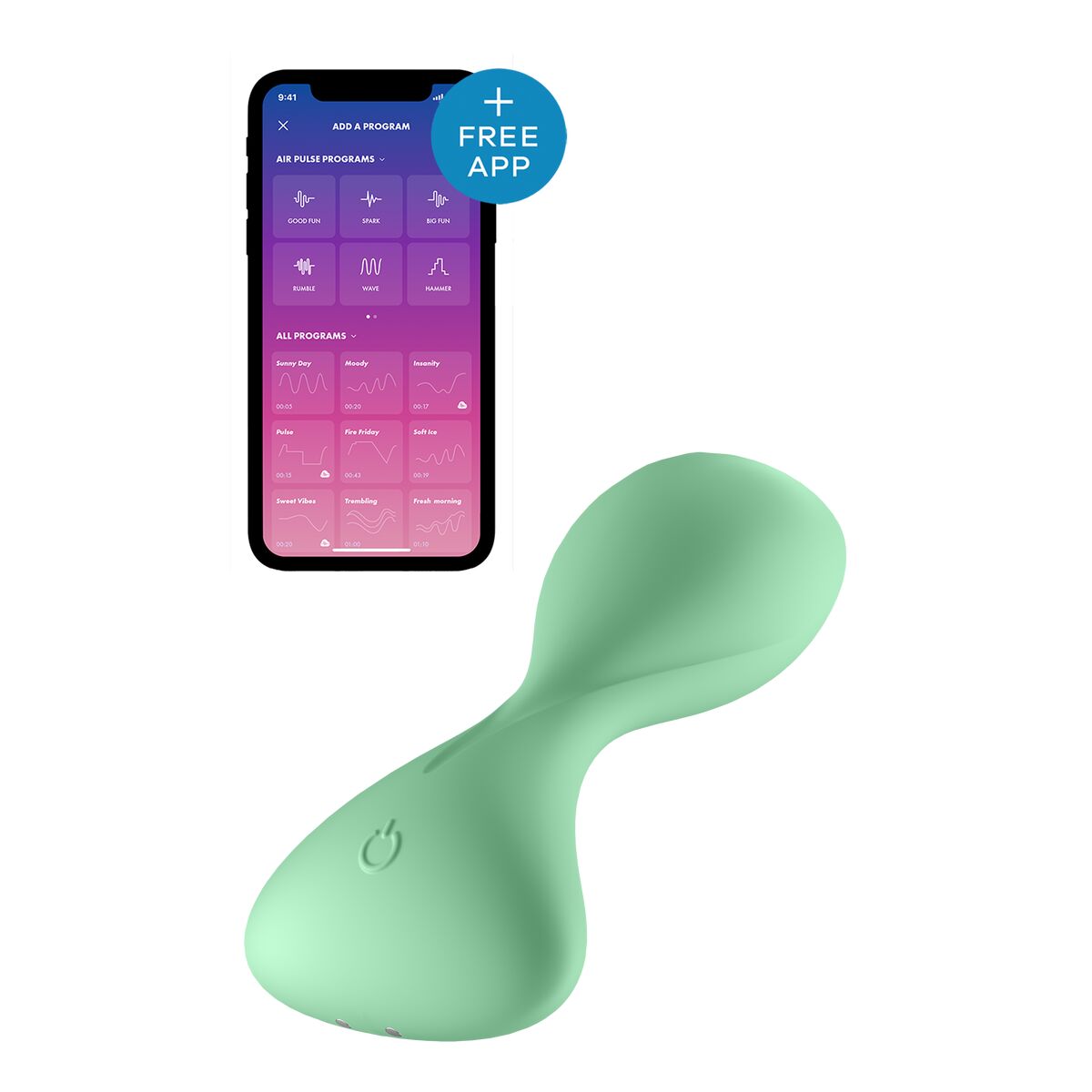 Plug Anal Satisfyer Trendsetter Light Verde, 1, roseregalo.com