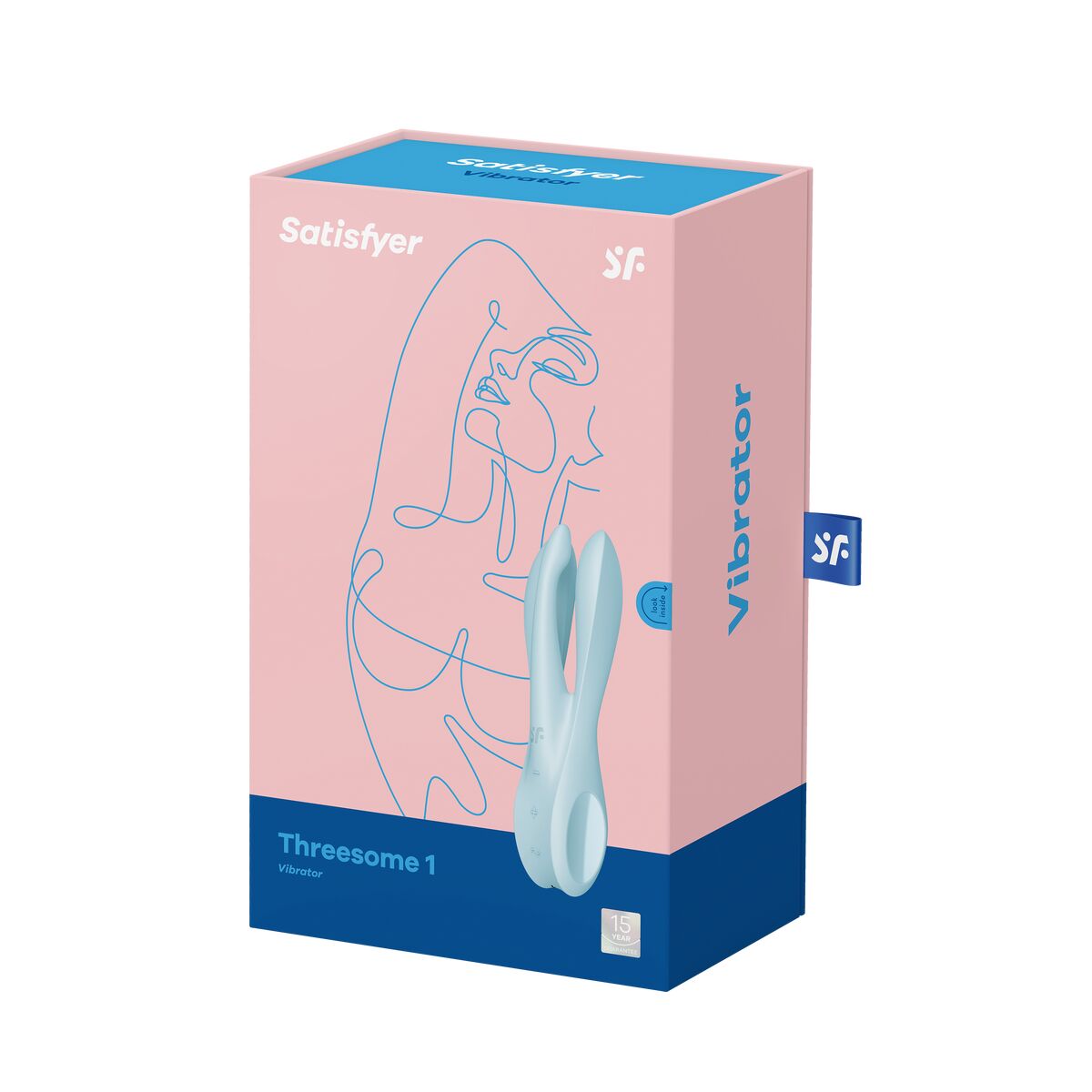 Dispozitiv de Masaj Satisfyer Threesome 1 Light Albastru, 6, roseregalo.com