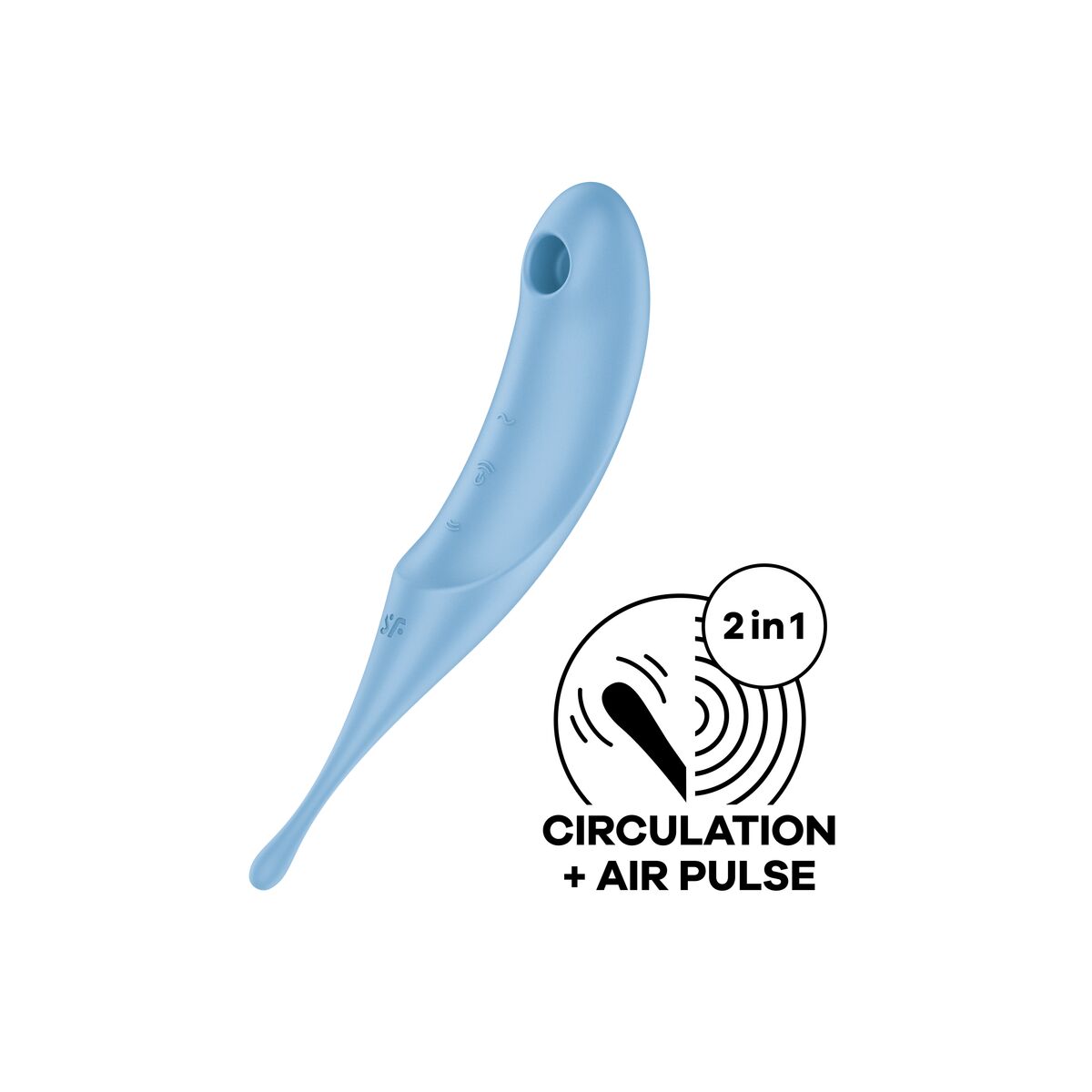Dispozitiv stimulare clitoris Satisfyer Twirling Pro Albastru, 2, roseregalo.com