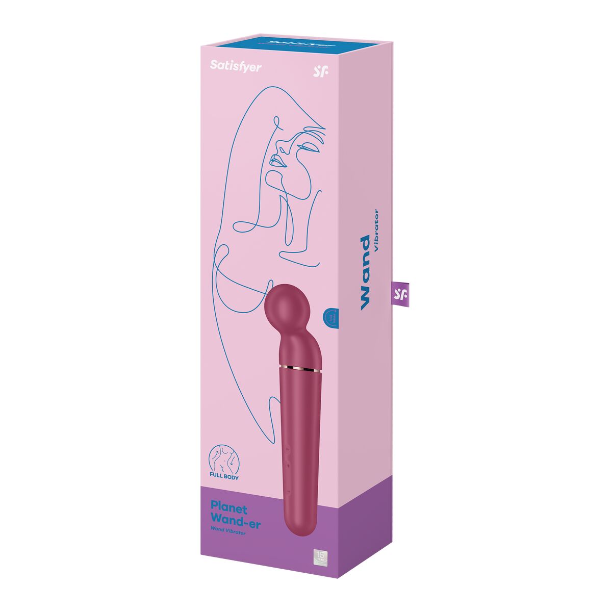 Dispozitiv de Masaj Satisfyer Planet Wand-er Roșu, 7, roseregalo.com