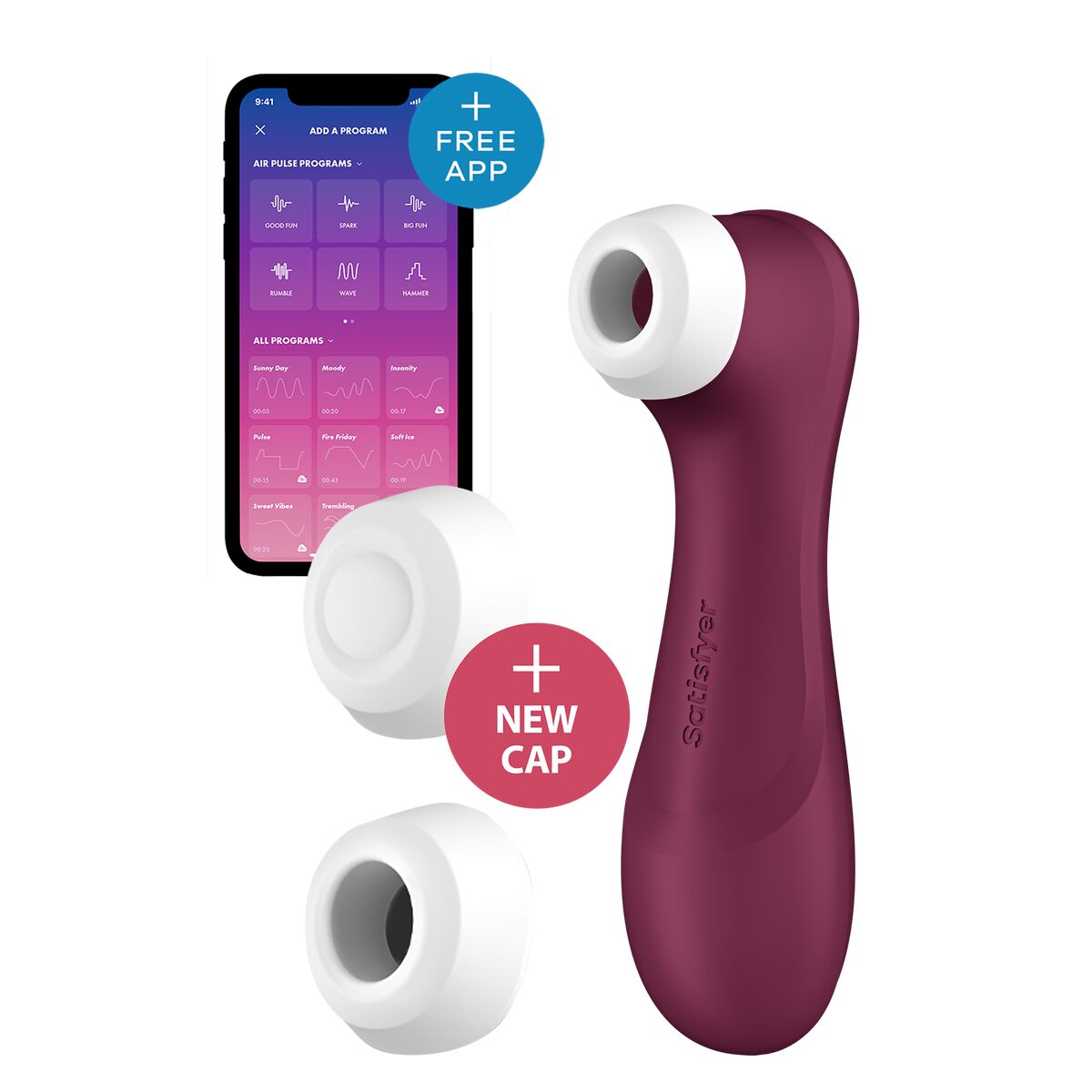 Dispozitiv stimulare clitoris Satisfyer PRO 2 GENERATION 3 Roșu, 9, roseregalo.com