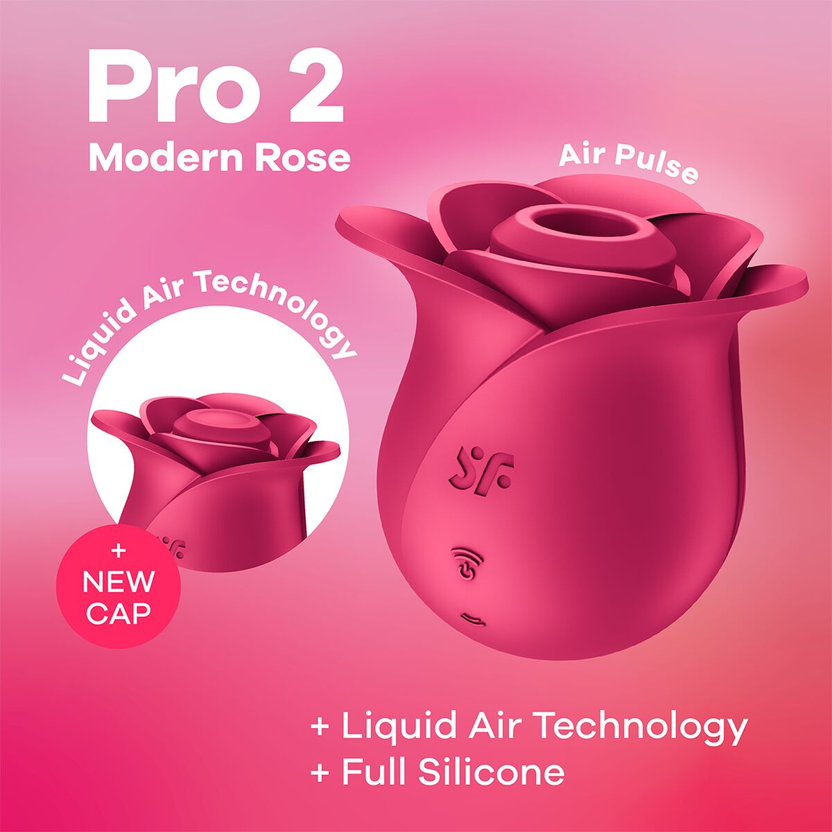 Dispozitiv stimulare clitoris Satisfyer Roz, 3, roseregalo.com