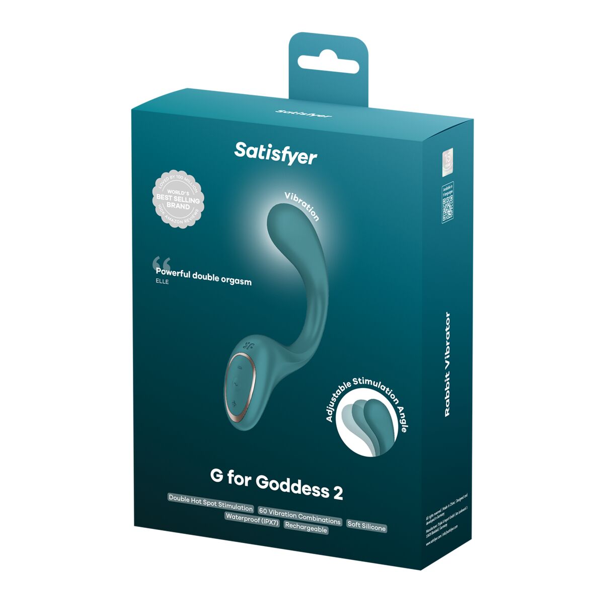 Vibrator zona G Satisfyer FOR GODDESS Verde, 6, roseregalo.com