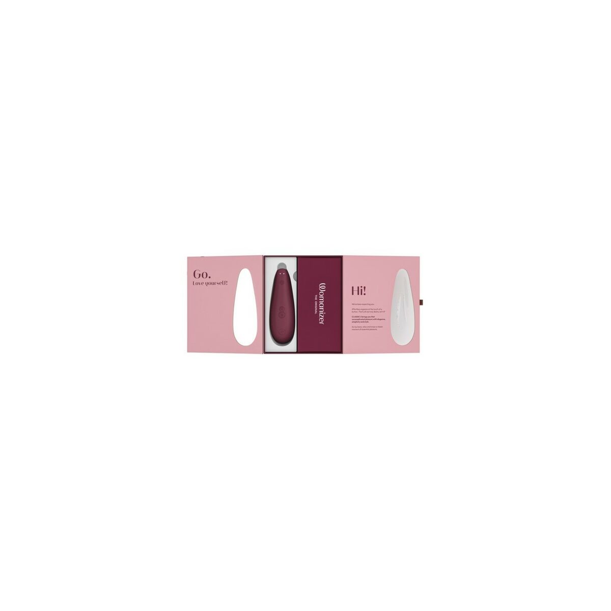 Vibrator Womanizer WOMANIZER CLASSIC 2 BORDEAUX Bordo, 10, roseregalo.com