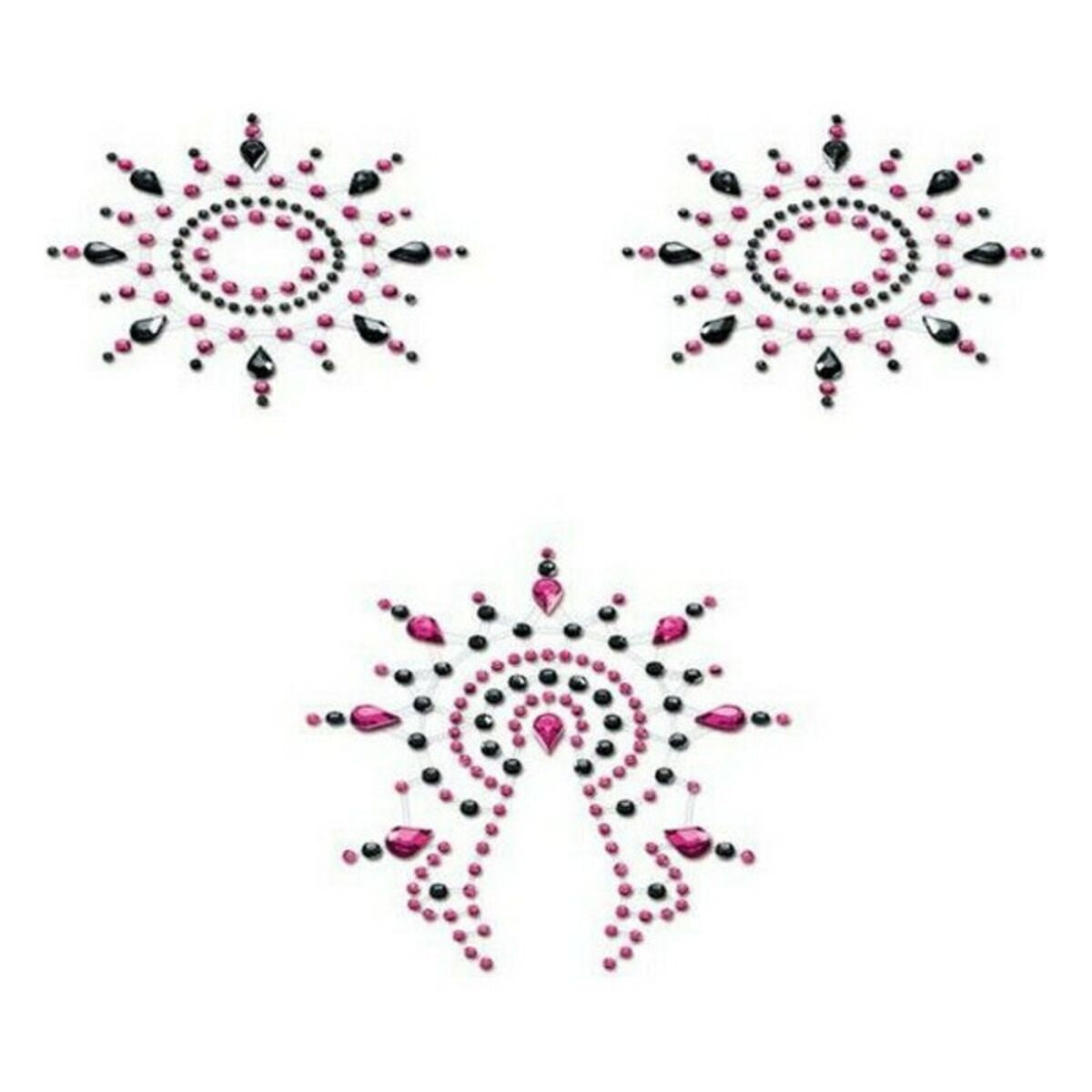 Gloria Set Negru &amp; Roz Mystim (3 pcs), 1, roseregalo.com