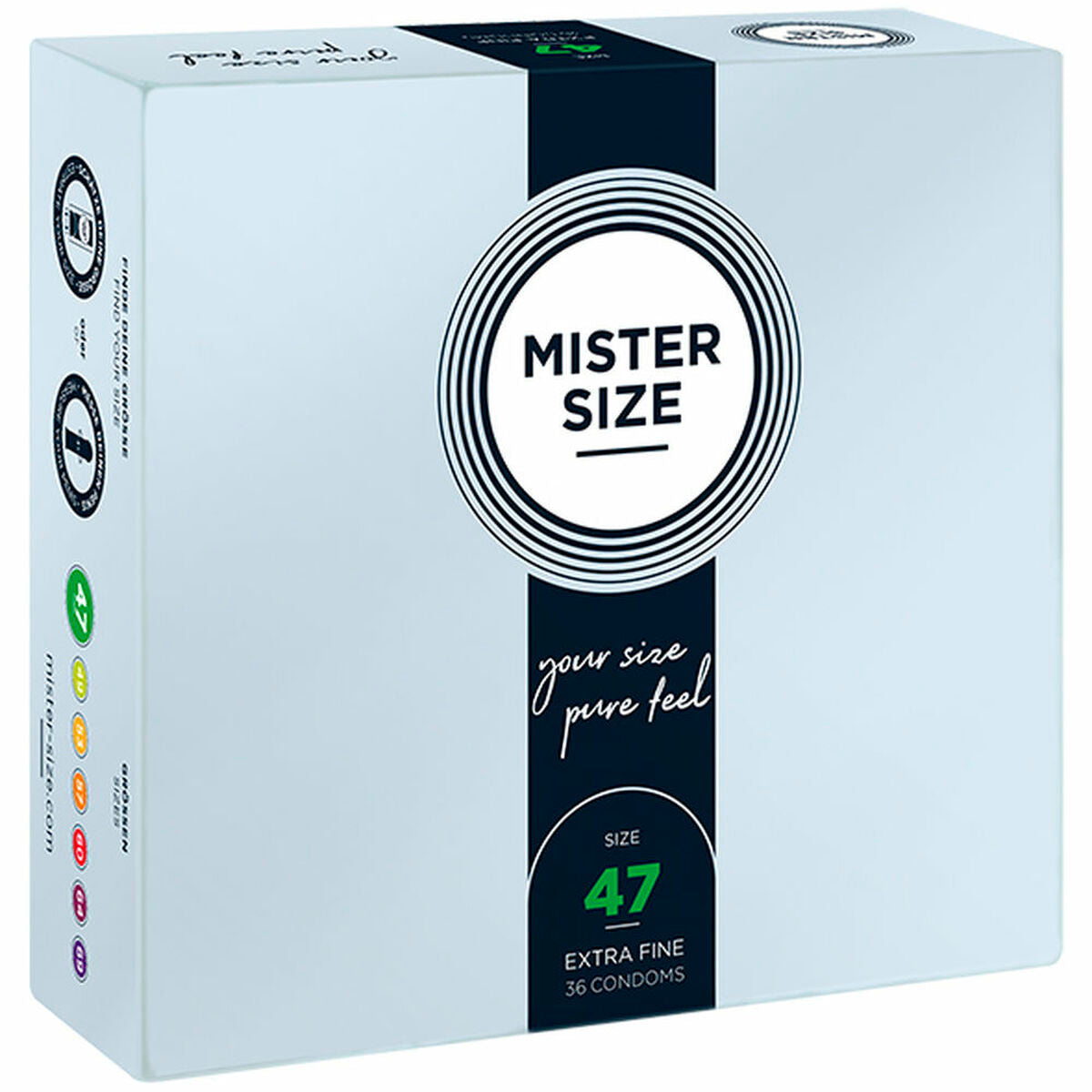 Prezervative Mister Size Ø 4,7 cm (36 pcs), 1, roseregalo.com