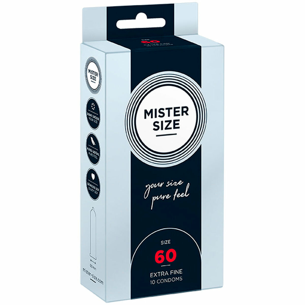 Prezervative Mister Size Foarte bine 10 Unități (60 mm), 1, roseregalo.com