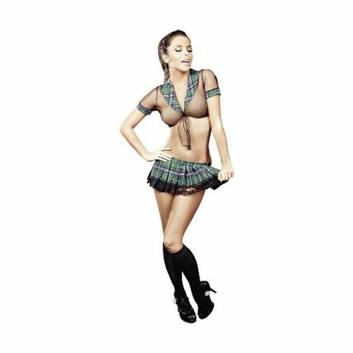Costum Erotic Baci Lingerie BD1265 Verde Mărime unică, 1, roseregalo.com