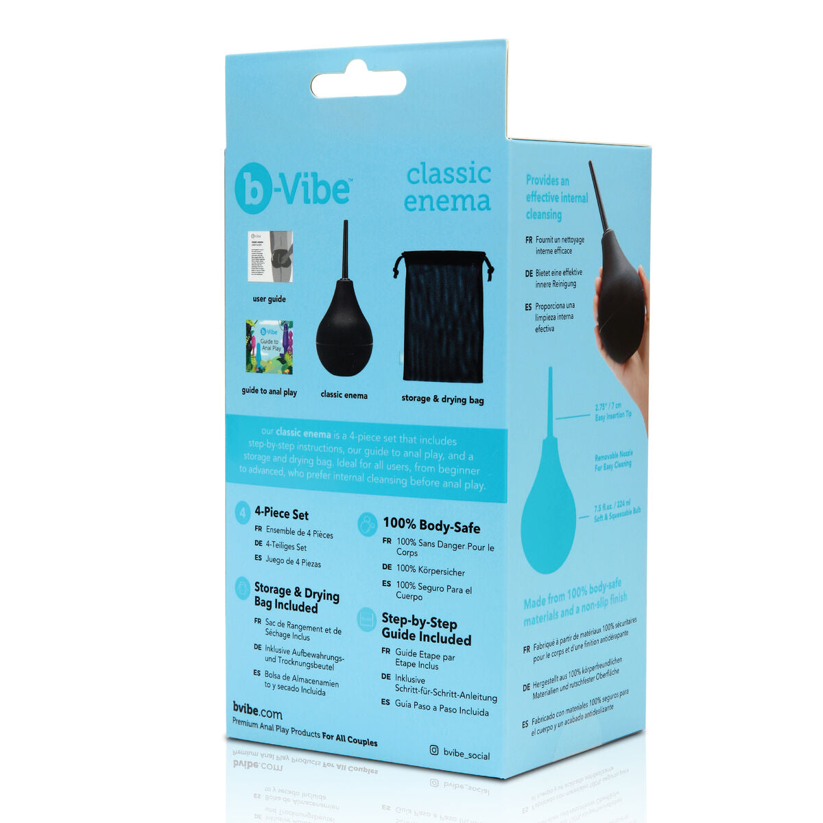 Clismă Classic B-Vibe Classic (4 pcs), 10, roseregalo.com