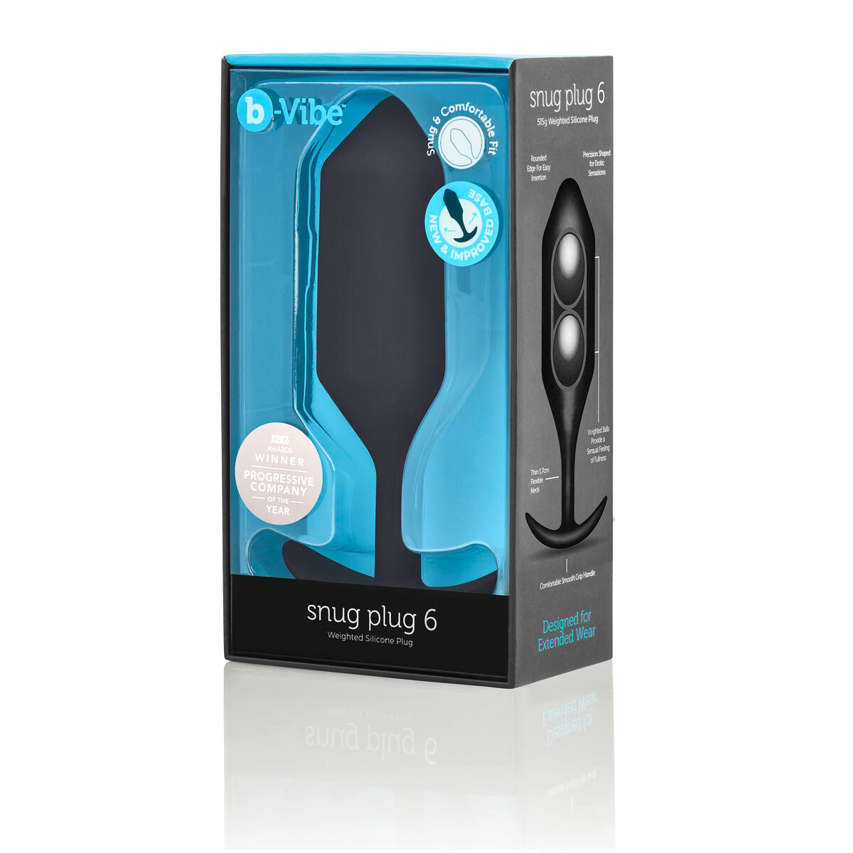Plug Anal B-Vibe 6 Negru, 1, roseregalo.com