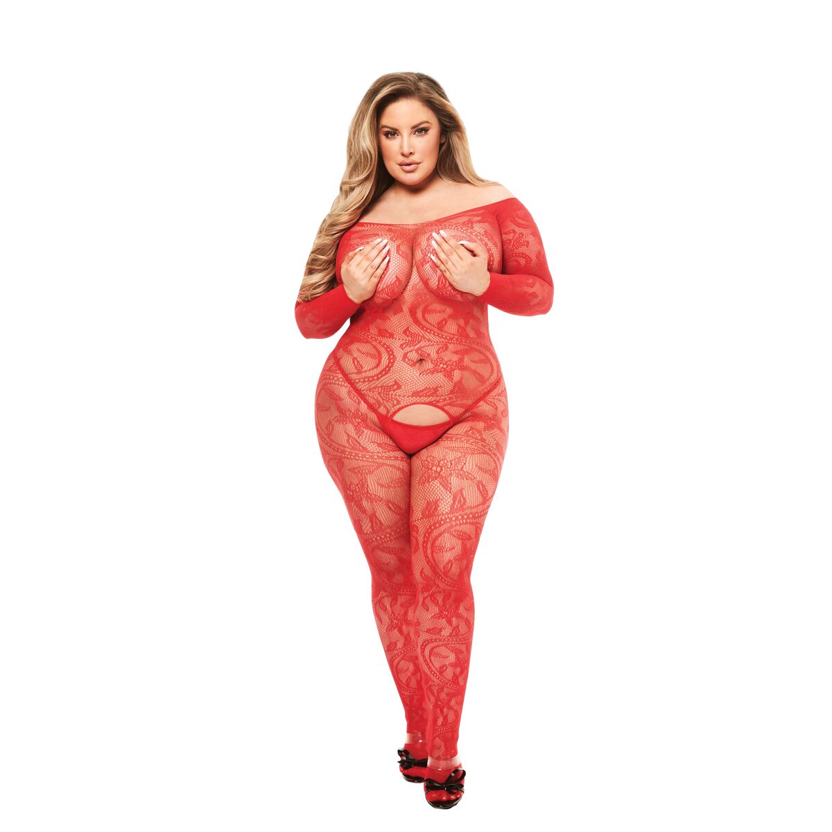 Salopetă de damă Baci Lingerie Bodystocking (Queen), 2, roseregalo.com