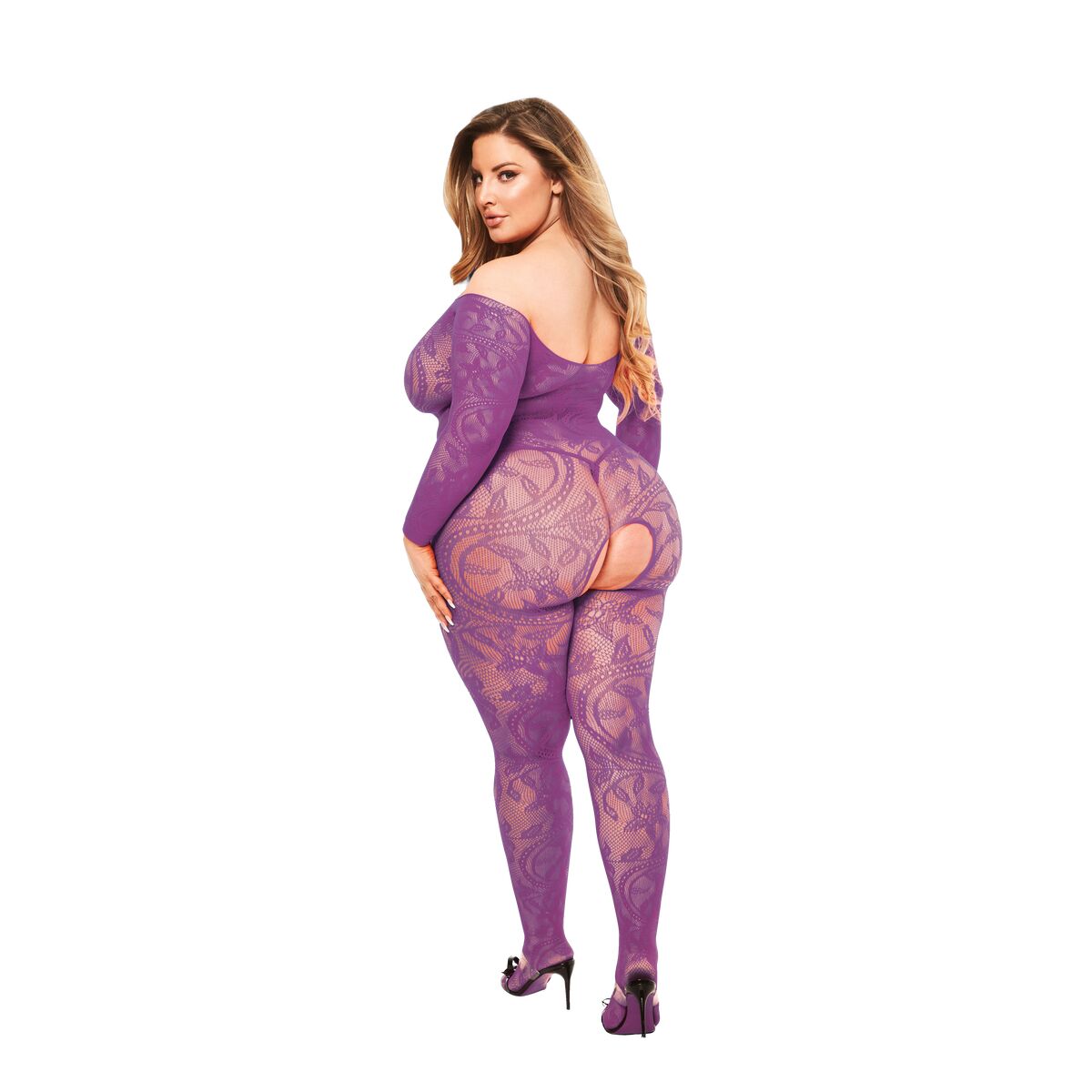 Salopetă de damă Baci Lingerie Bodystocking (Queen), 3, roseregalo.com
