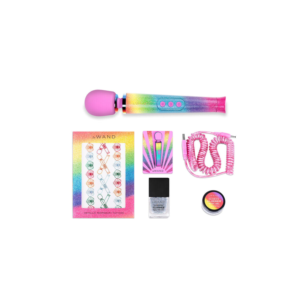 Dispozitiv de Masaj cu Baghetă Le Wand Rainbow Multicolor, 2, roseregalo.com