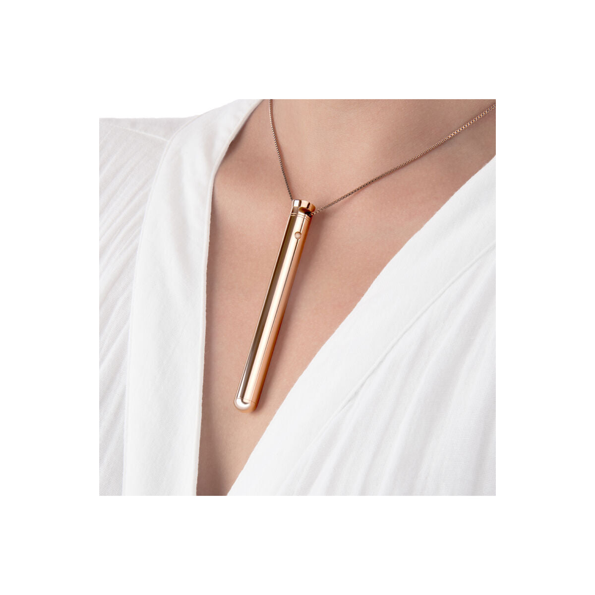 Vibrator Bullet Le Wand Necklace Pandantiv Aur Roz, 2, roseregalo.com